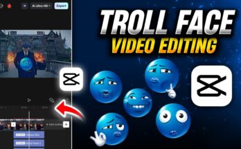 Trending Blue Emoji Troll face Video Editing In Capcut